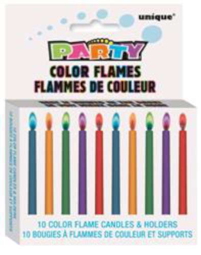Colour Flame Candles - Click Image to Close